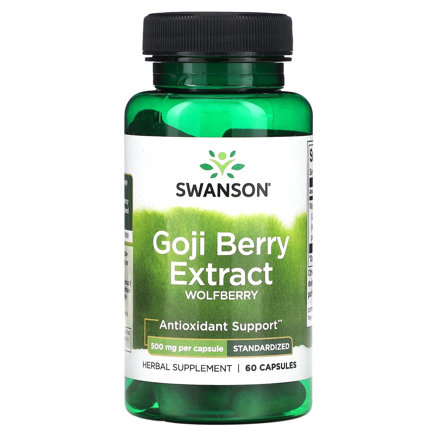 Swanson-Goji Berry Extract-500 mg-60 Capsules