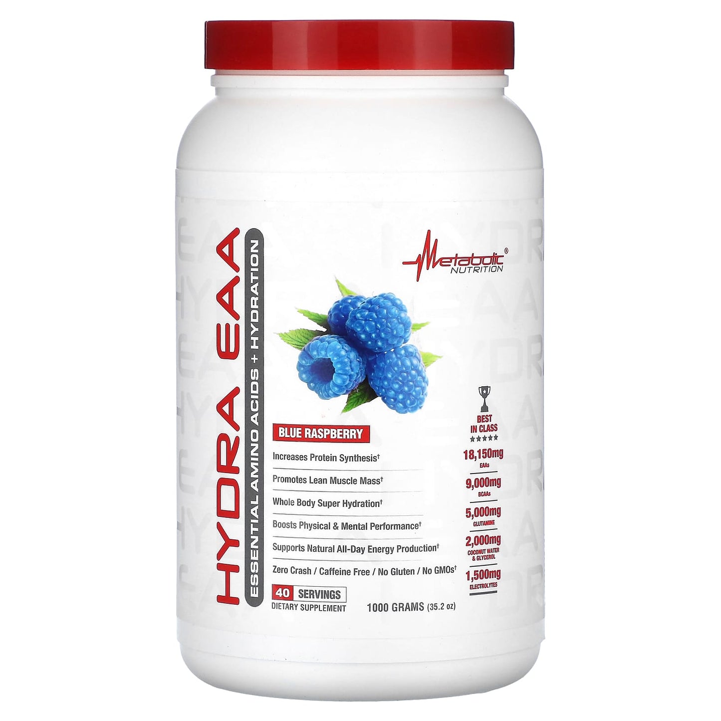 Metabolic Nutrition-Hydra EAA-Blue Raspberry-35.2 oz (1,000 g)