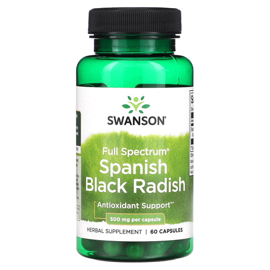 Swanson-Full Spectrum Spanish Black Radish-500 mg-60 Capsules