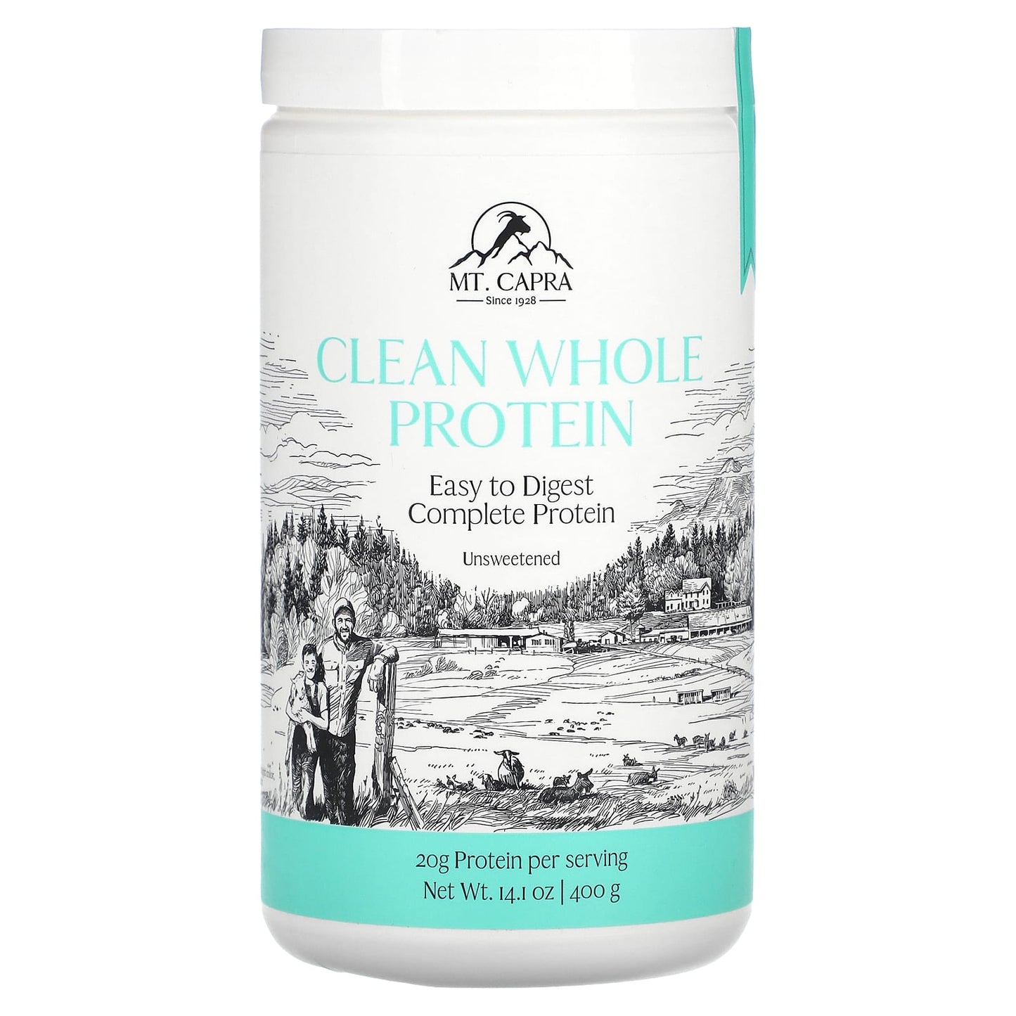 Mt. Capra-Clean Whole Protein-Unsweetened-14.1 oz (400 g)