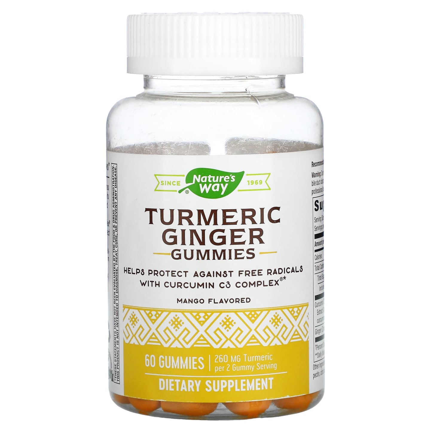 Nature's Way-Turmeric Ginger Gummies-Mango-60 Gummies