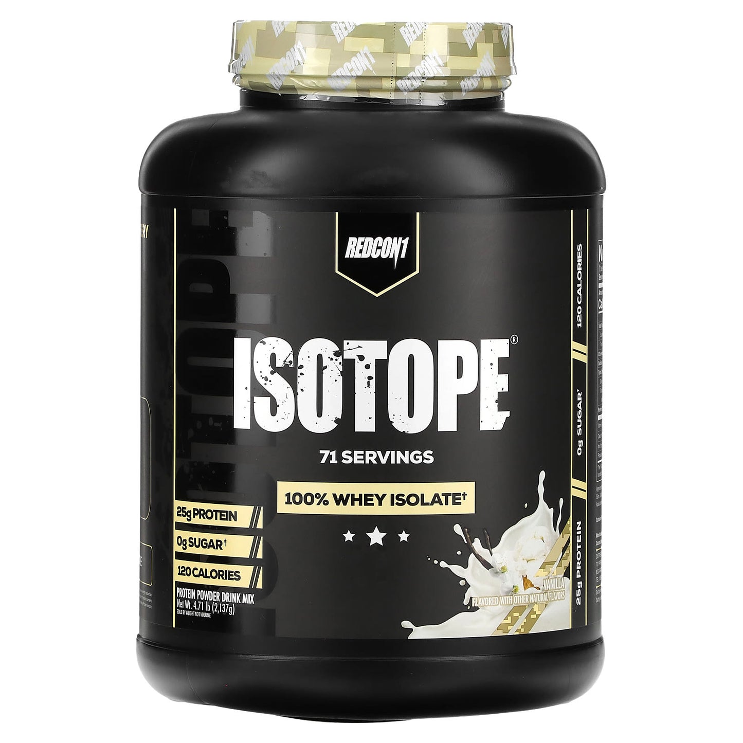 Redcon1-Isotope-100% Whey Isolate-Vanilla-4.71 lb (2,137 g)