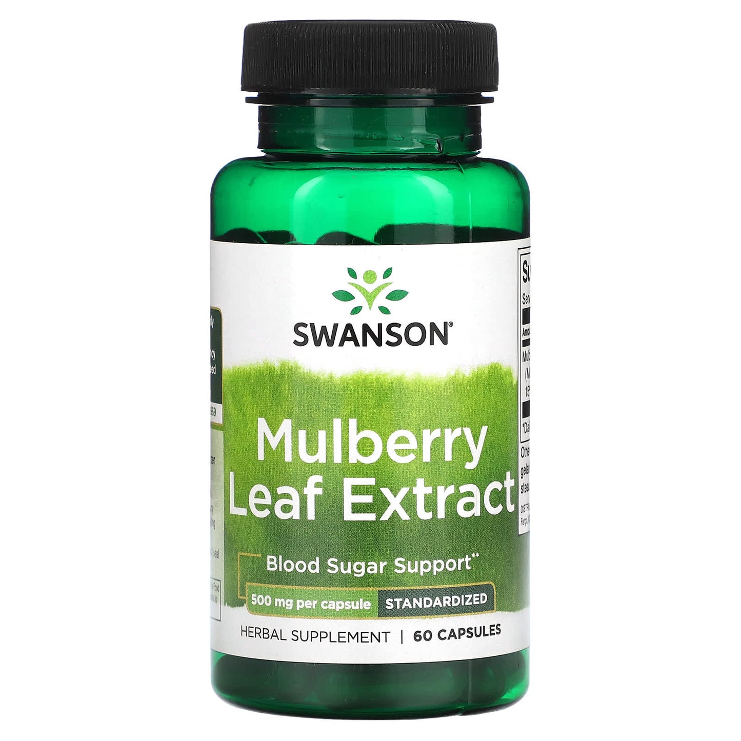 Swanson-Mulberry Leaf Extract-500 mg-60 Capsules