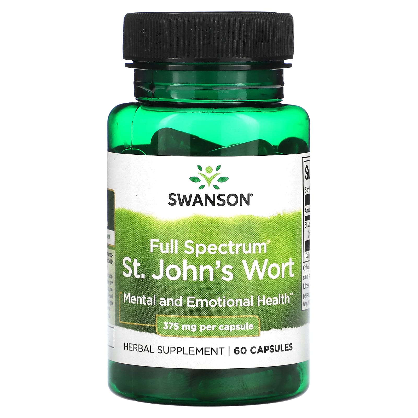 Swanson-Full Spectrum St. John's Wort-375 mg-60 Capsules