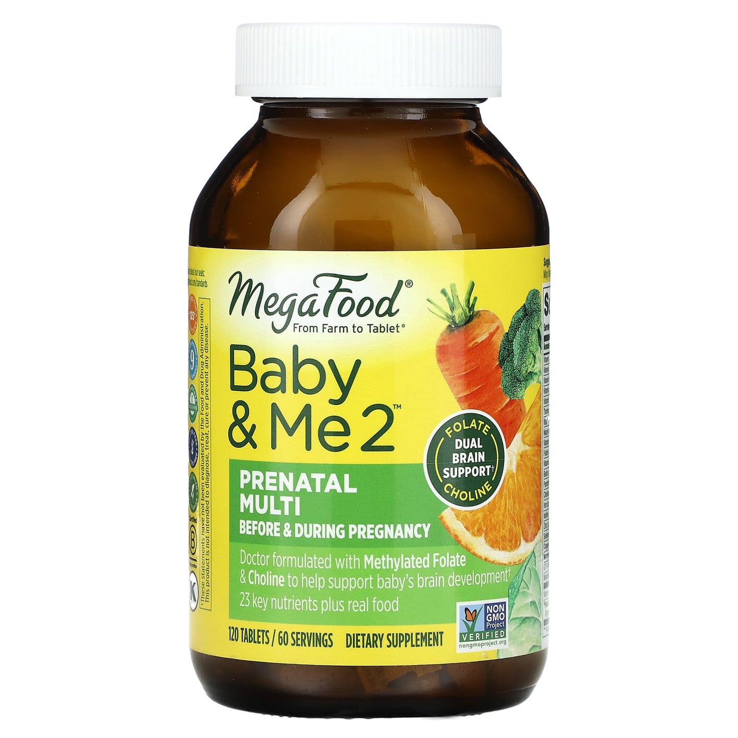 MegaFood-Baby & Me 2-Prenatal Multi-120 Tablets