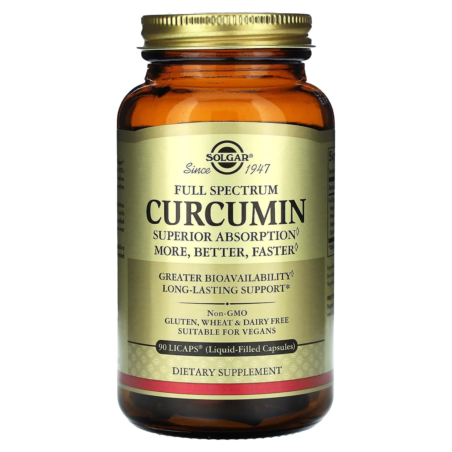 Solgar, Full Spectrum Curcumin, 90 LiCaps