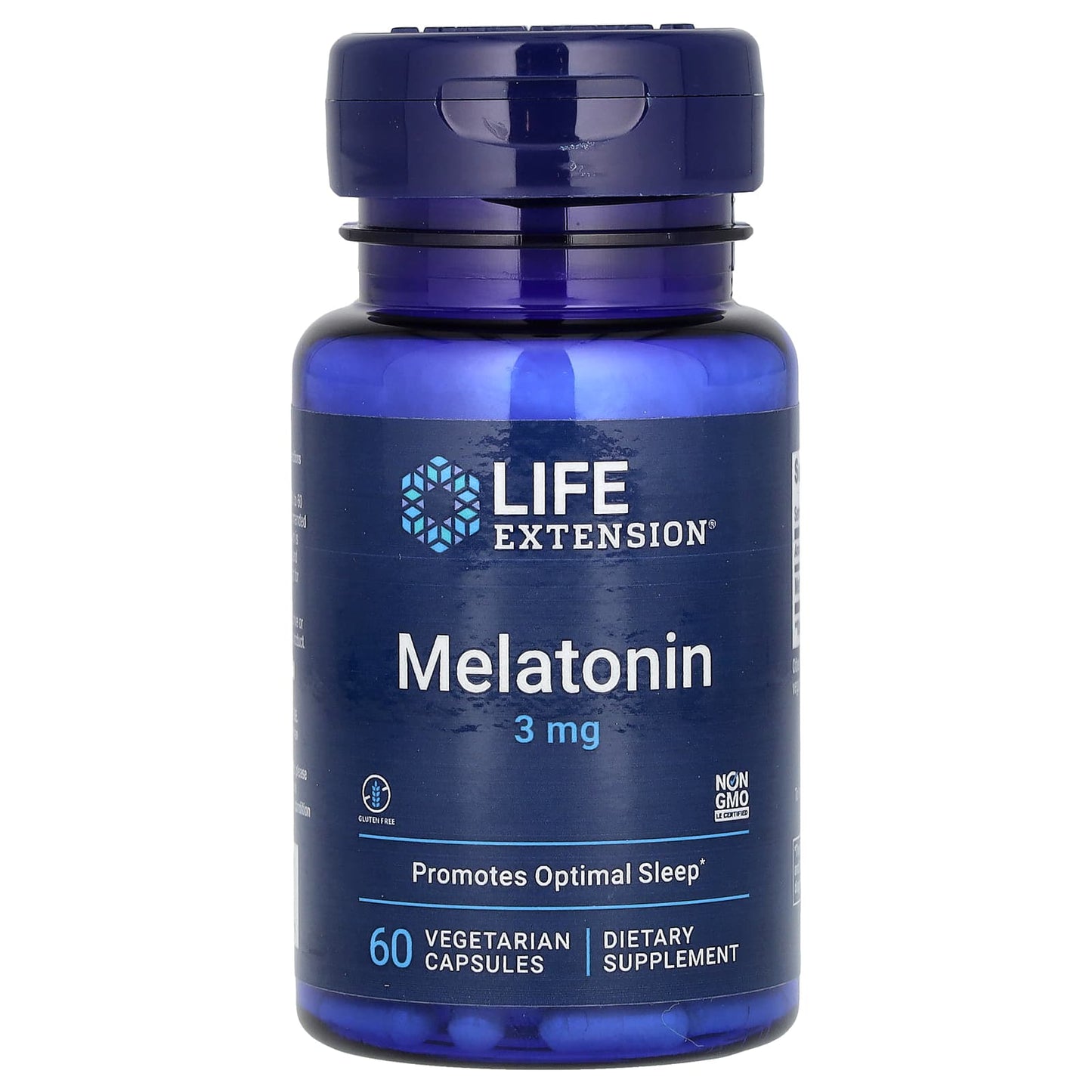 Life Extension-Melatonin-3 mg-60 Vegetarian Capsules