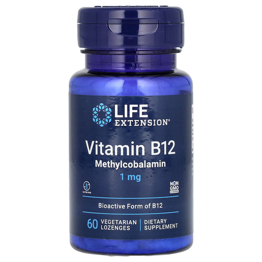 Life Extension-Vitamin B12 Methylcobalamin-1 mg-60 Vegetarian Lozenges