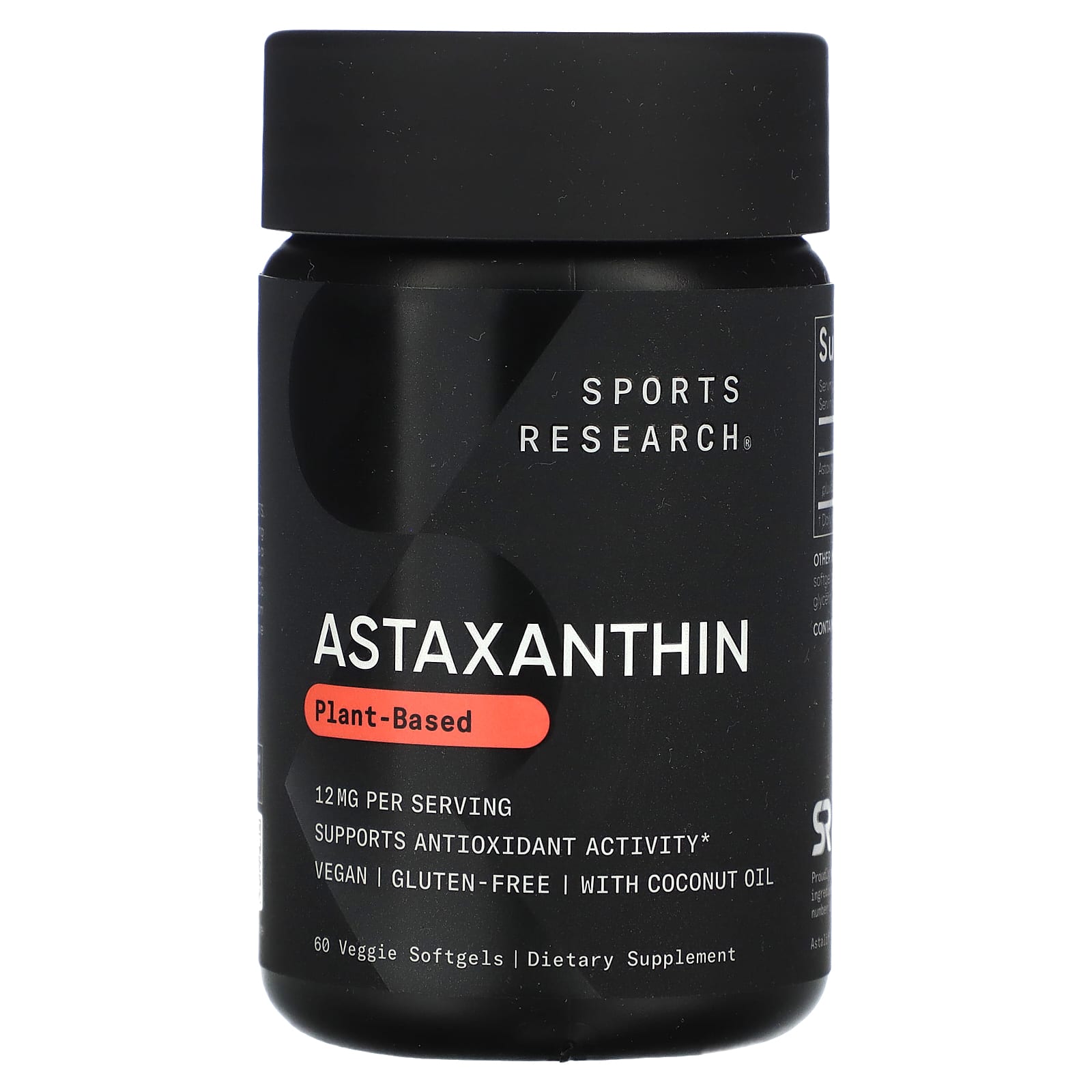 Sports Research-Astaxanthin-12 mg-60 Veggie Softgels