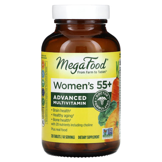 MegaFood-Women's 55+-Advanced Multivitamin-120 Tablets