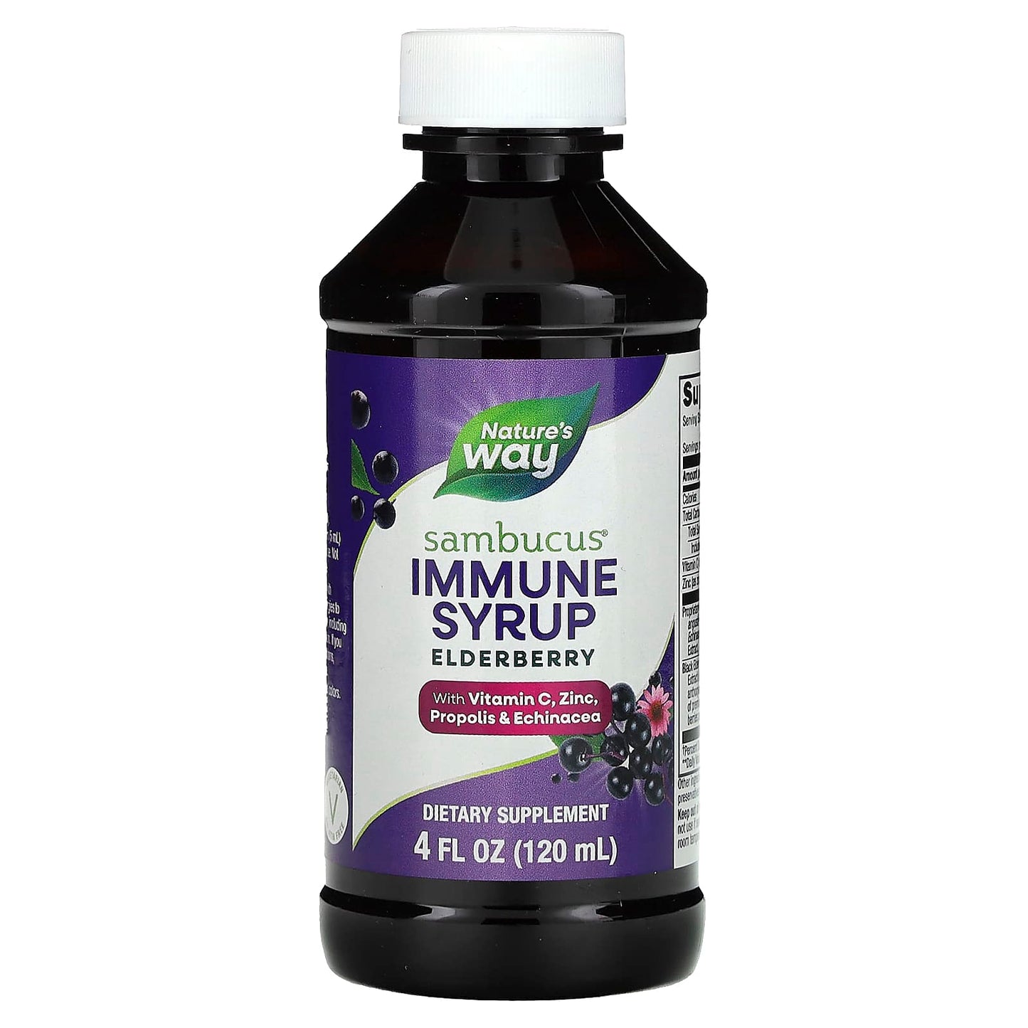 Nature's Way, Sambucus, Immune Syrup, Elderberry, 4 fl oz (120 ml)