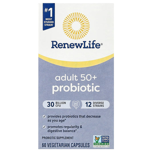 Renew Life-Adult 50+ Probiotic-30 Billion CFU-60 Vegetarian Capsules