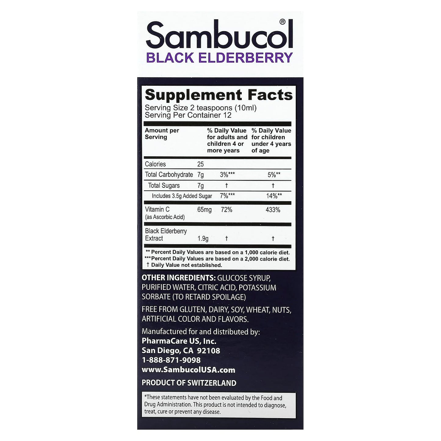 Sambucol, Kids Black Elderberry Syrup, 2 Years & Older, Berry, 4 fl oz (120 ml)