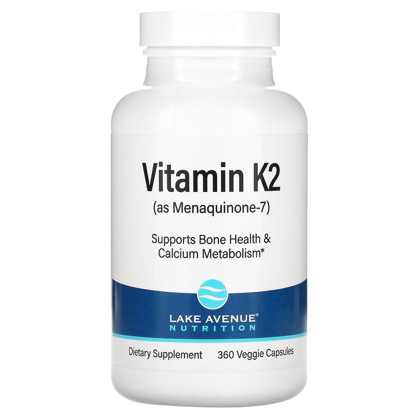 Lake Avenue Nutrition-Vitamin K2 (as Menaquinone-7)-50 mcg-360 Veggie Softgels