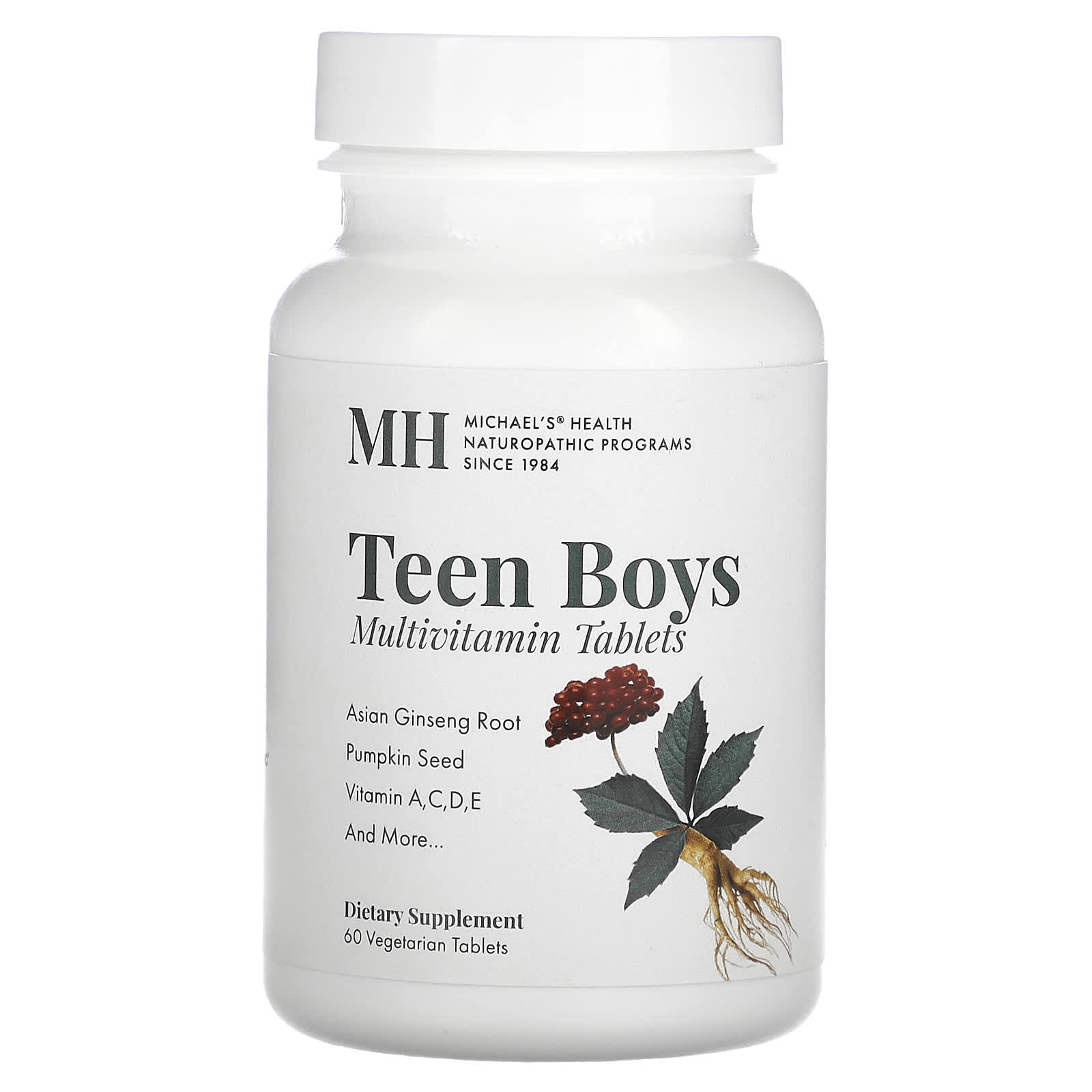 Michael's Naturopathic-Teen Boys Multivitamin-60 Vegetarian Tablets