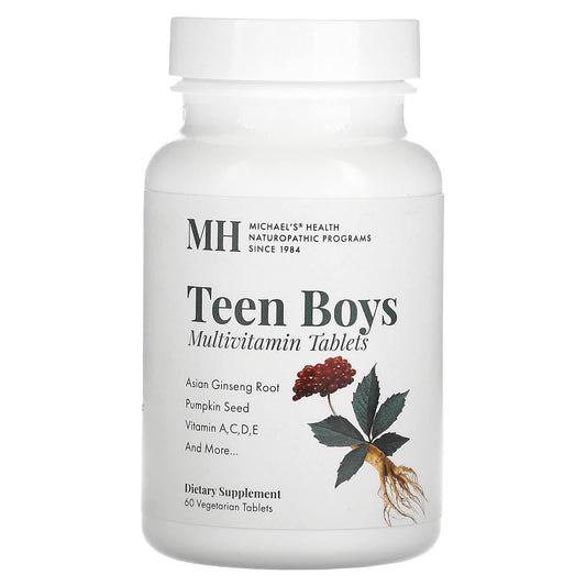 Michael's Naturopathic-Teen Boys Multivitamin-60 Vegetarian Tablets