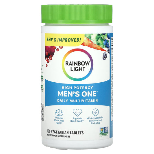 Rainbow Light-Men's One Daily Multivitamin-High Potency-150 Vegetarian Tablets