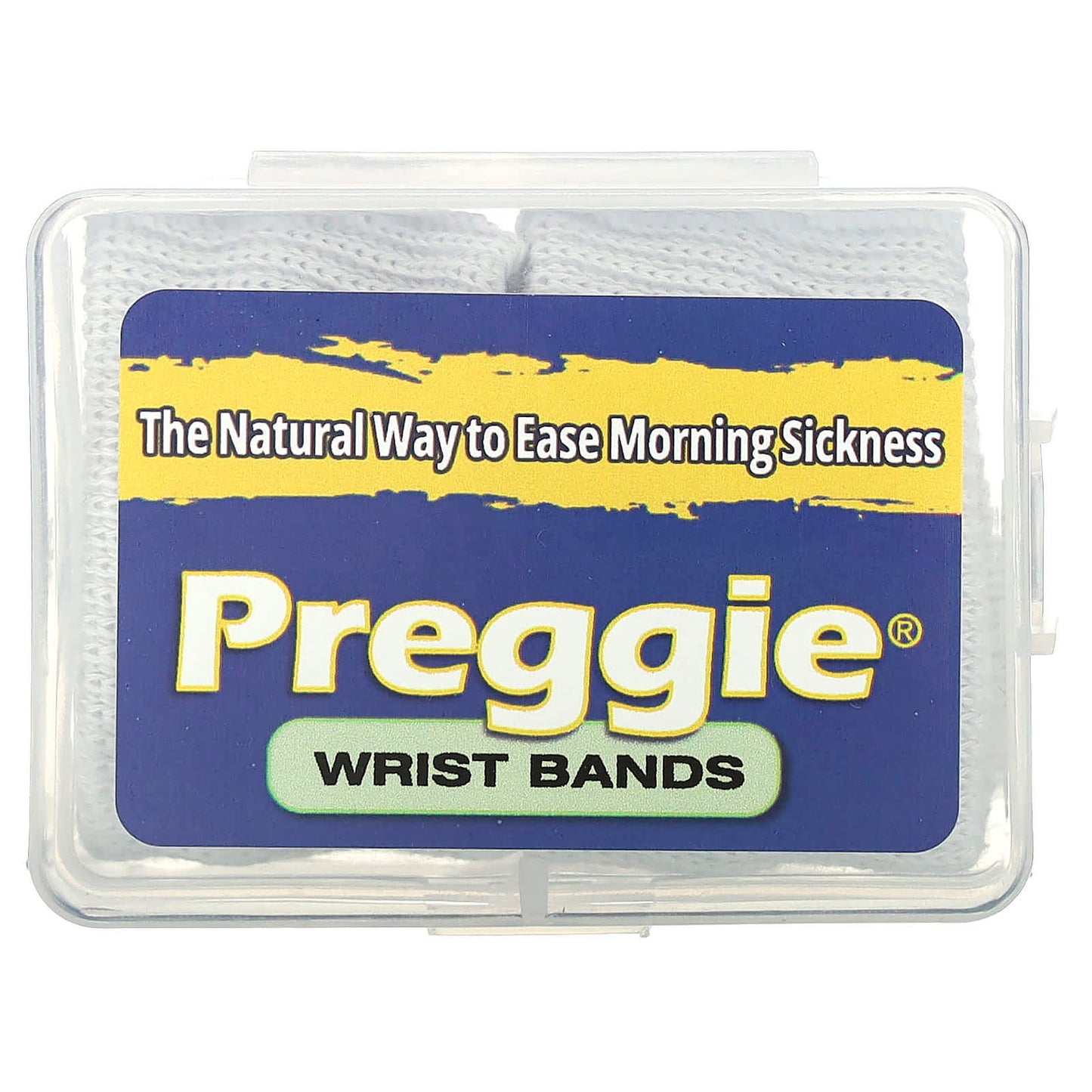 Preggie, Wrist Bands, White, 4 Wrist Bands