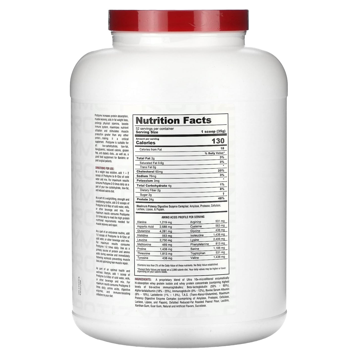 Metabolic Nutrition, Protizyme, Specialized Designed Protein, Butter Pecan Cookie, 4 lb (1,820 g)