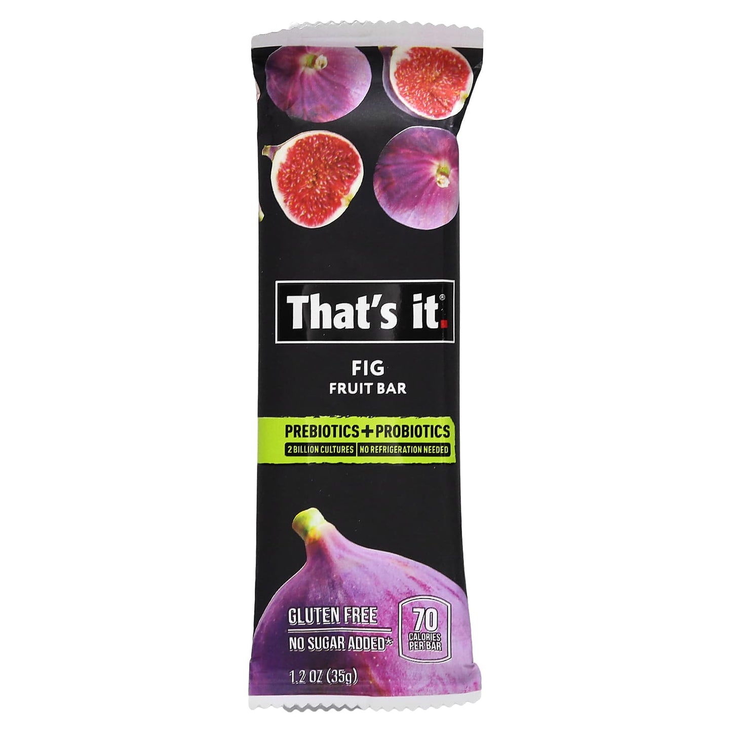 That's It, Prebiotics + Probiotics Fruit Bar, Fig, 12 Bars, 1.2 oz (35 g) Each