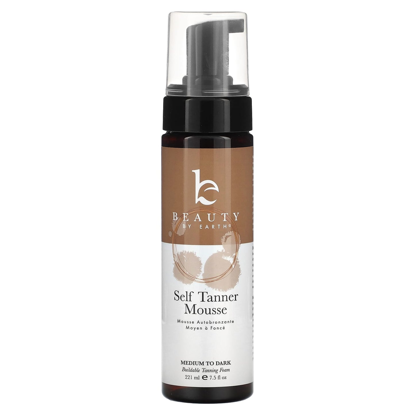 Beauty By Earth-Self Tanner Mousse-Medium to Dark-7.5 fl oz (222 ml)