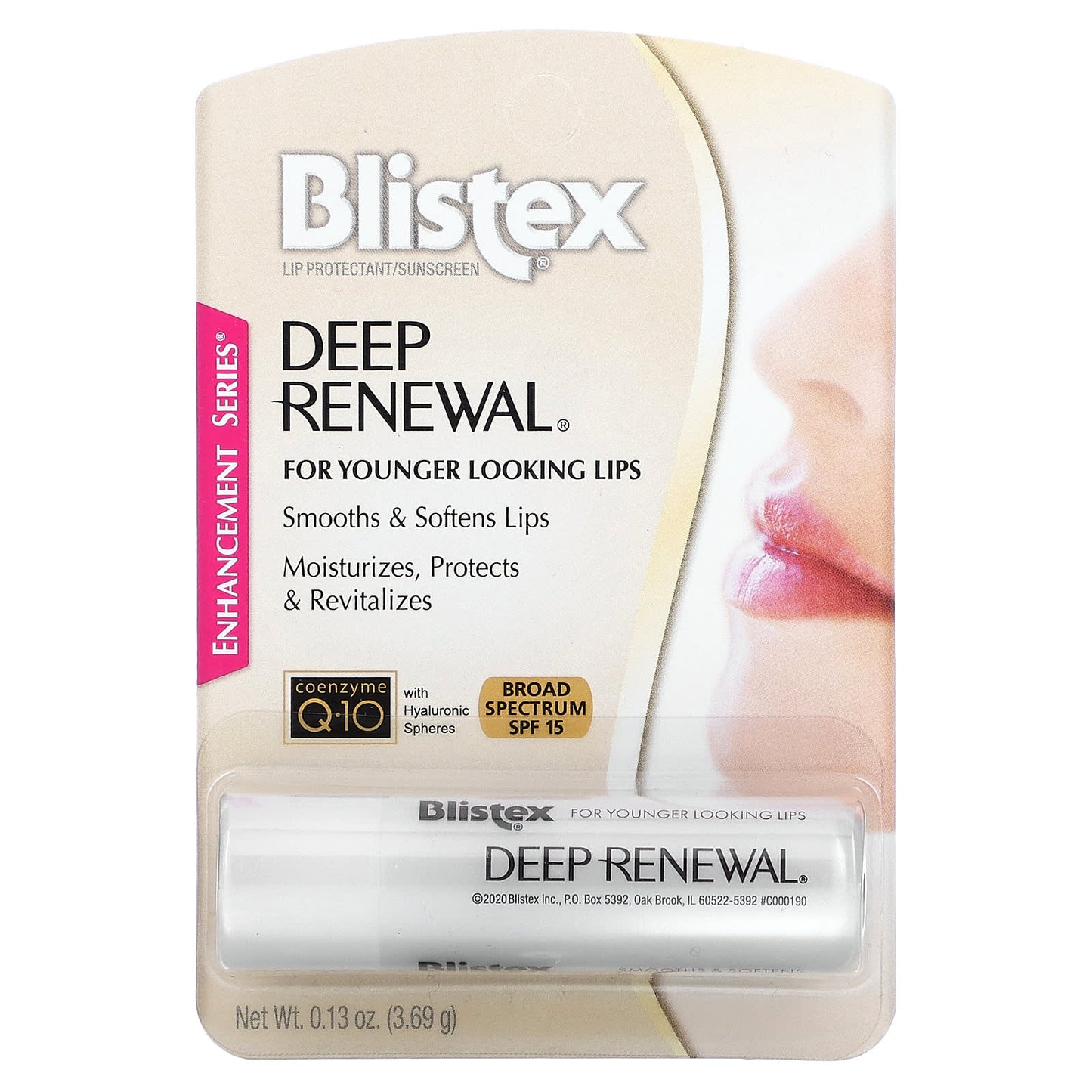 Blistex, Deep Renewal, Lip Protectant/Sunscreen, SPF 15, 0.13 oz (3.69 g)