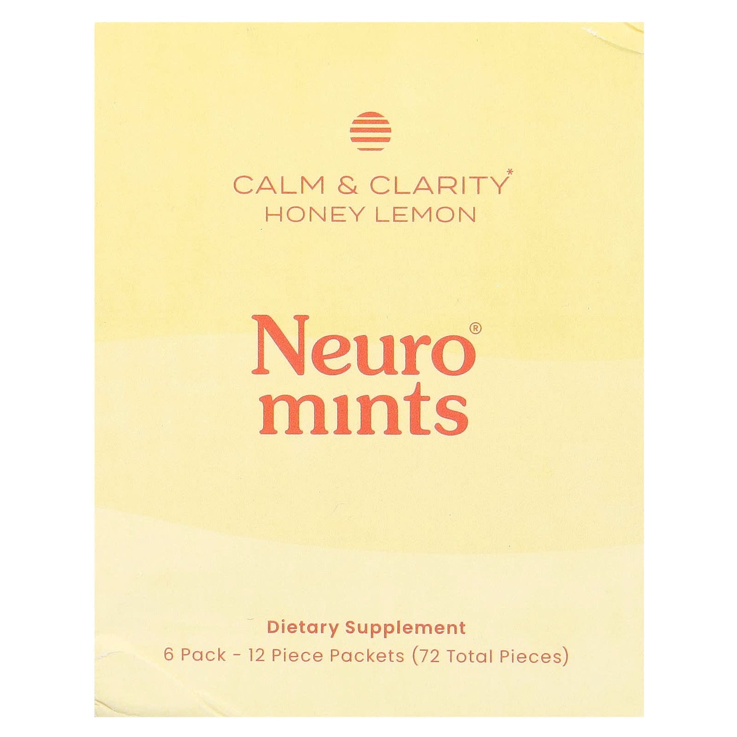 NeuroGum, NeuroMints, Calm & Clarity, Honey Lemon, 6 Pack, 12 Pieces Each