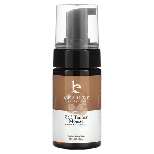 Beauty By Earth-Self Tanner Mousse-Medium to Dark-3.3 fl oz (97.5 ml)