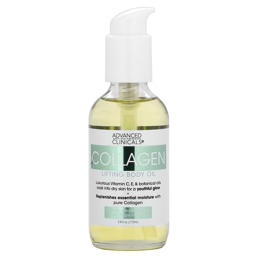 Advanced Clinicals-Collagen Lifting Body Oil-3.8 fl oz (112 ml)