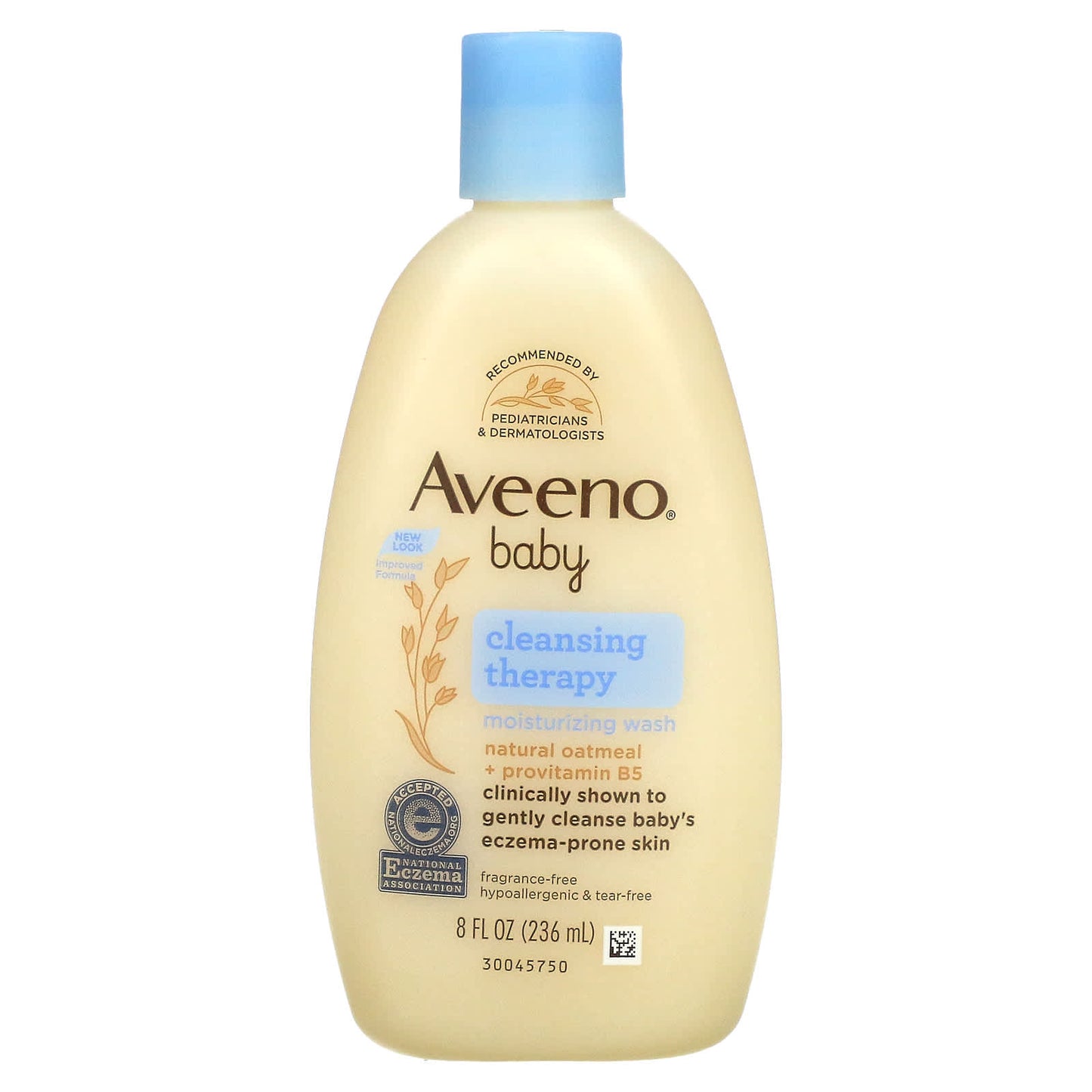 Aveeno-Baby-Cleansing Therapy Moisturizing Wash-Fragrance Free-8 fl oz (236 ml)