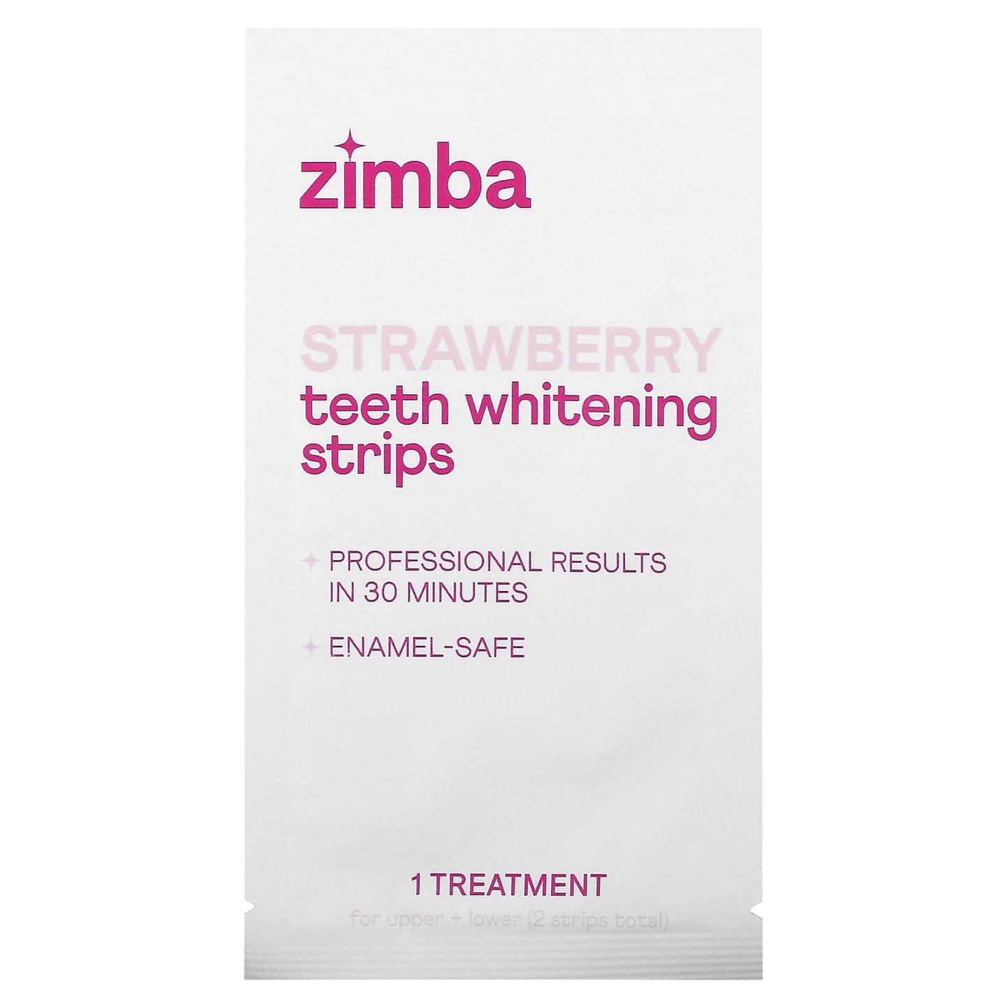 Zimba-Teeth Whitening Strips-Strawberry-14 Treatments