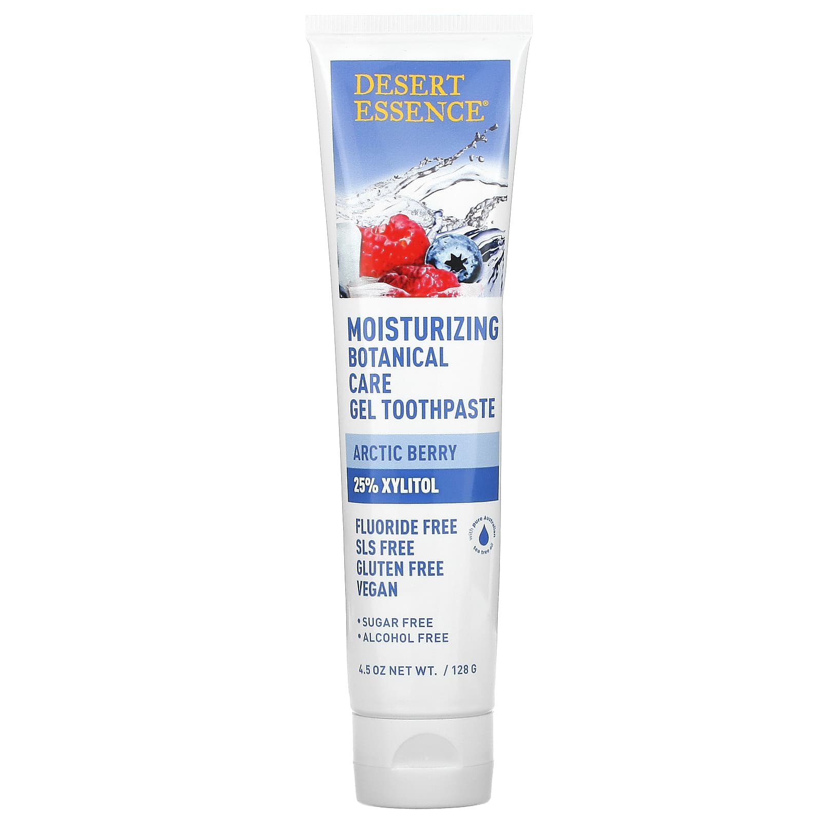 Desert Essence-Moisturizing Botanical Care Gel Toothpaste-Arctic Berry-4.5 oz (128 g)