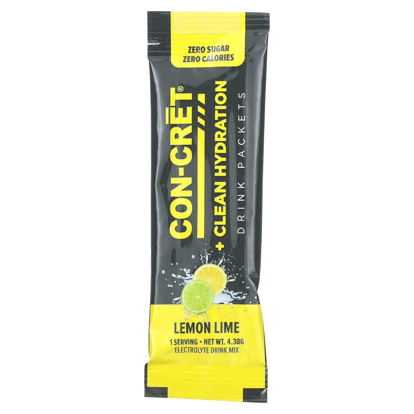 Con-Cret, Clean Hydration Drink Packets, Sugar-Free, Lemon Lime, 14 Packets, 0.15 oz (4.38 g) Each