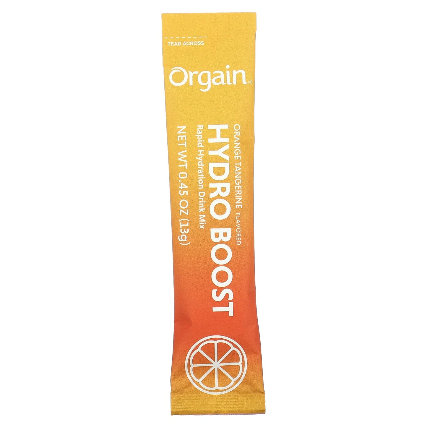 Orgain, Hydro Boost Rapid Hydration Drink Mix, Orange Tangerine, 8 Stick Packs, 0.45 oz (13 g) Each