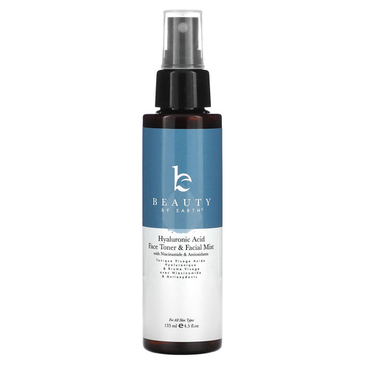 Beauty By Earth-Hyaluronic Acid Face Toner & Facial Mist -4.5 fl oz (133 ml)