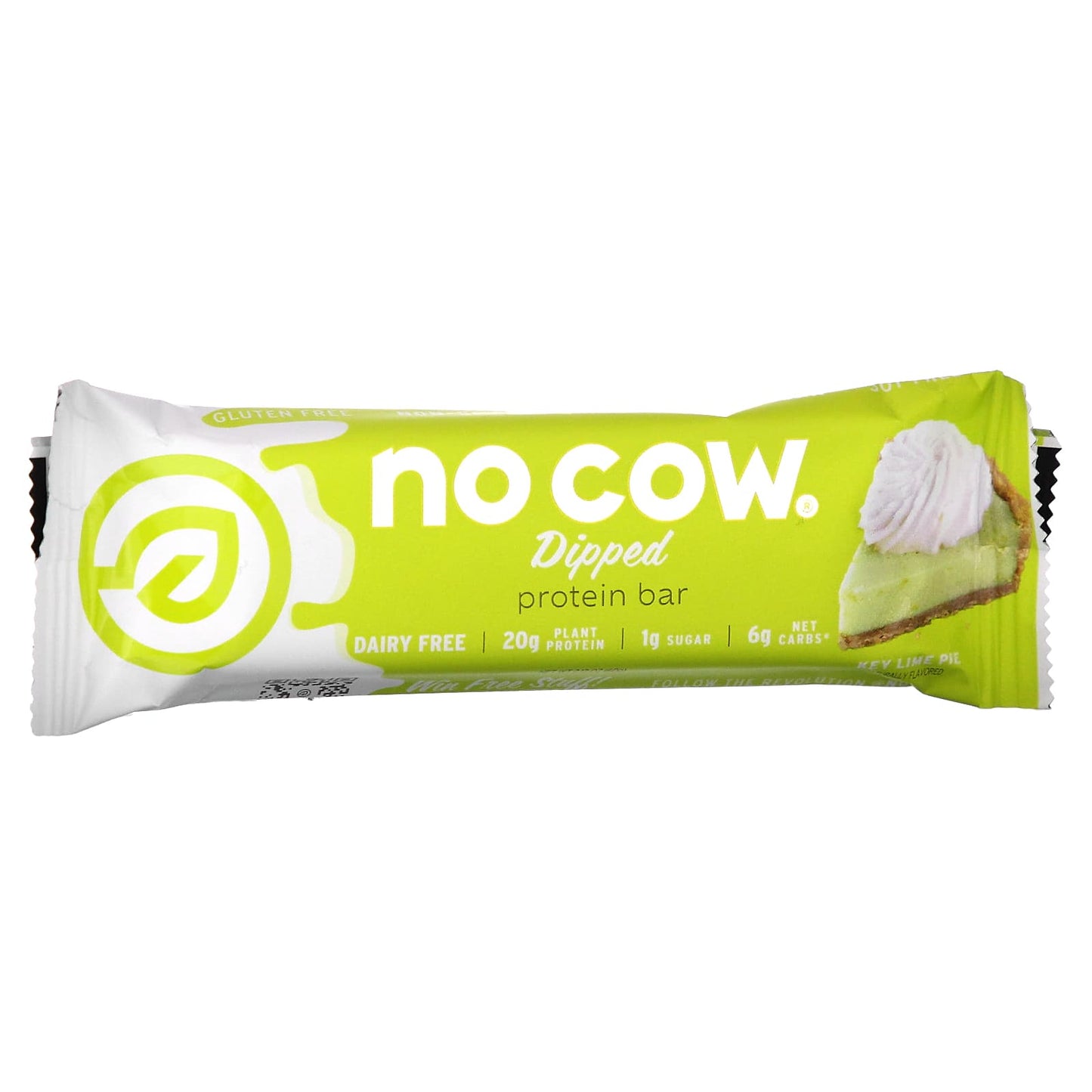 No Cow, Dipped Protein Bar, Key Lime Pie, 12 Bars, 2.12 oz (60 g) Each