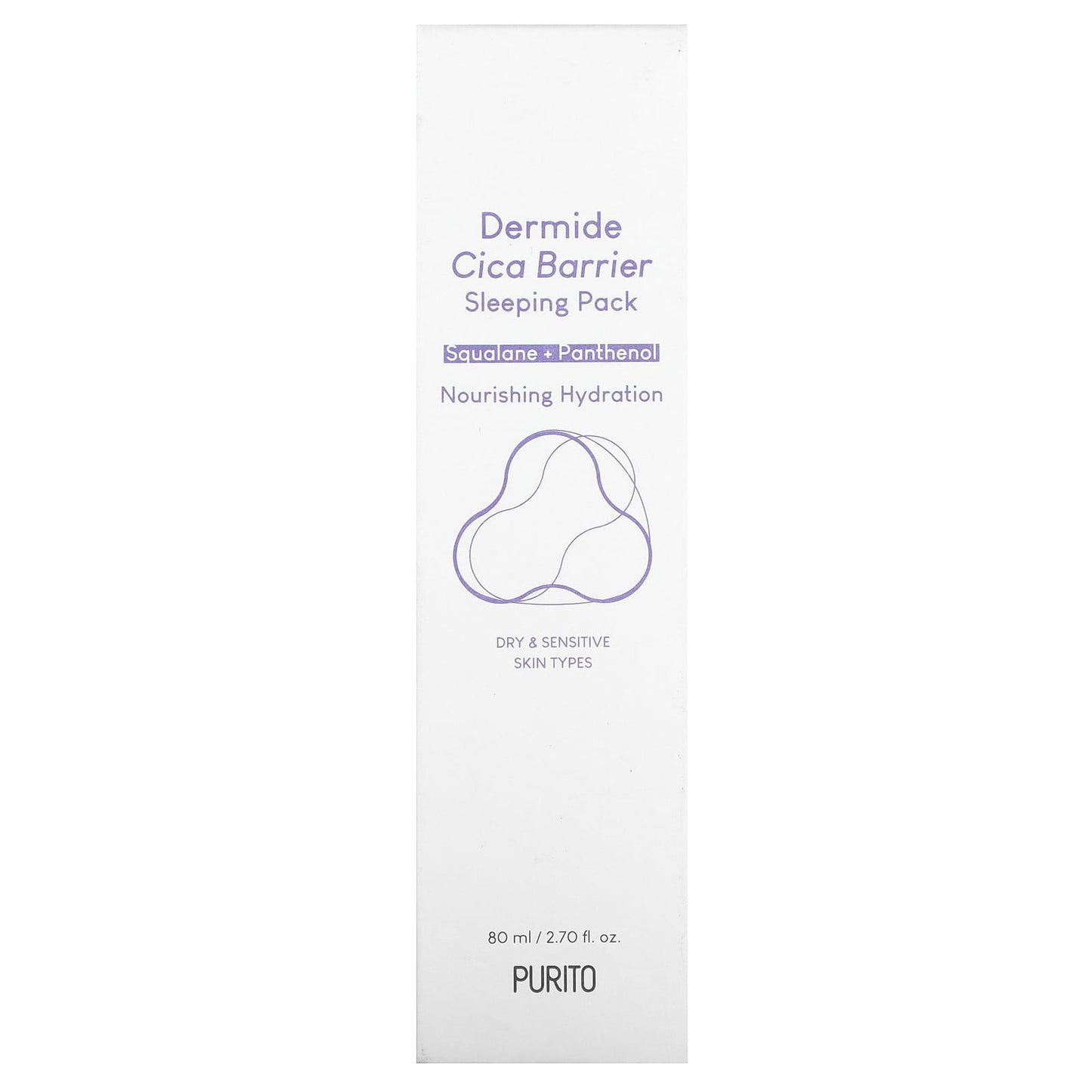 Purito, Dermide Cica Barrier, Sleeping Pack, 2.70 fl oz (80 ml)