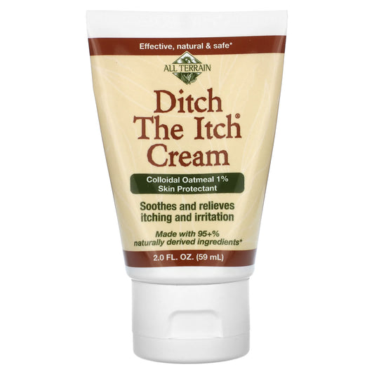 All Terrain-Ditch The Itch Cream-Colloidal Oatmeal 1% Skin Protectant-2 fl oz (59 ml)