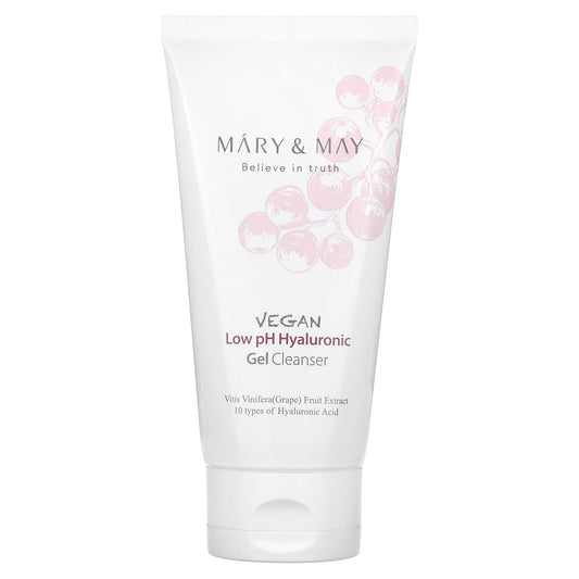 Mary & May-Vegan Low pH Hyaluronic Gel Cleanser-5.07 fl oz (150 ml)