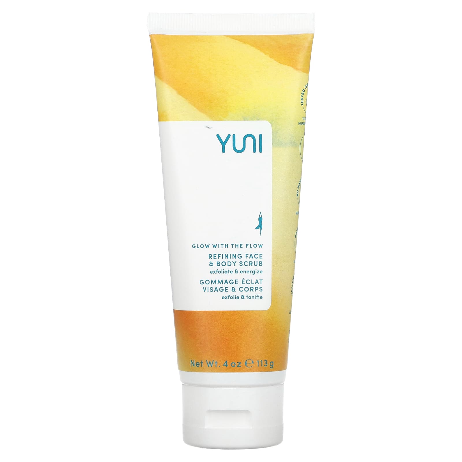 Yuni Beauty-Glow With The Flow-Refining Face & Body Scrub-4 oz (113 g)