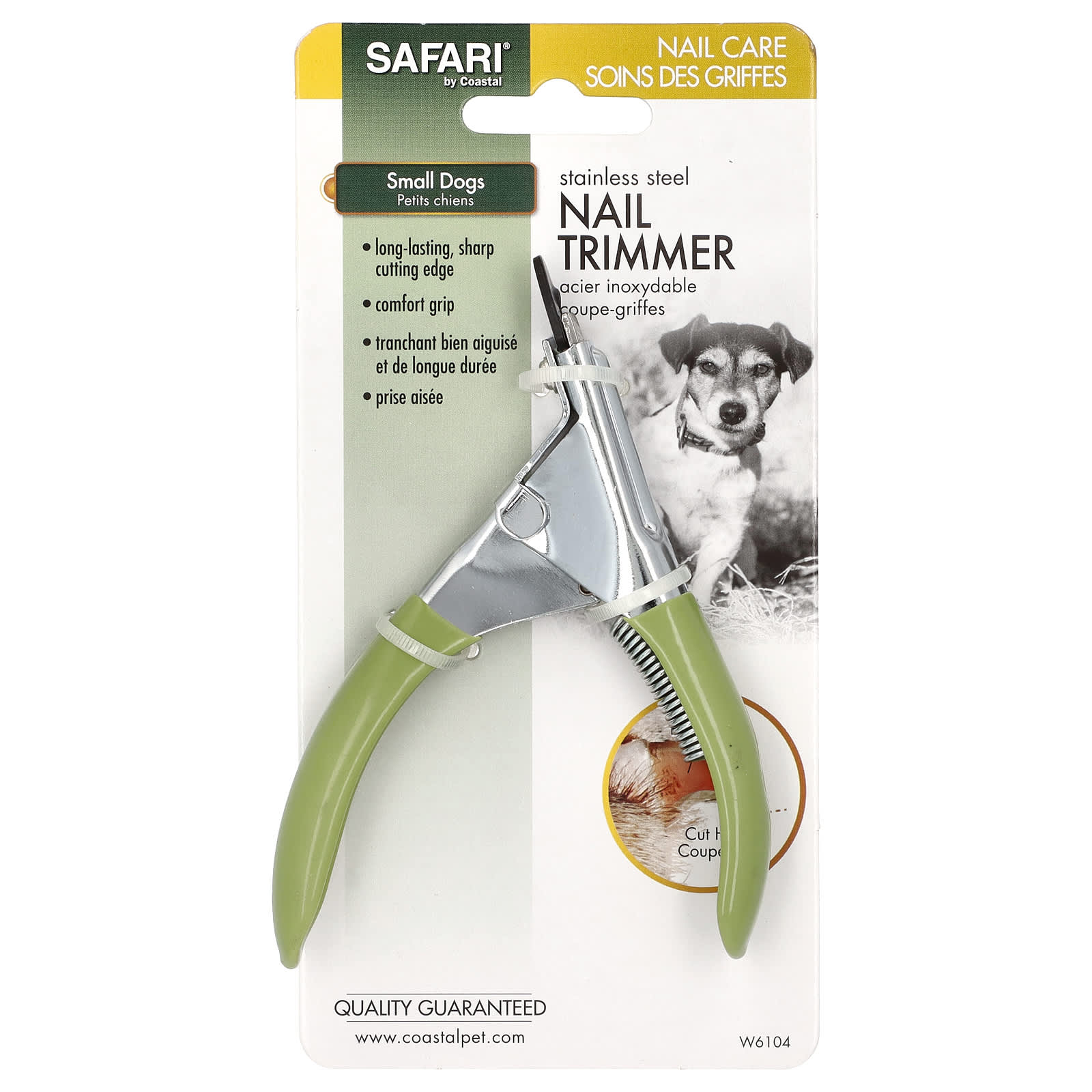 Safari-Stainless Steel Guillotine Nail Trimmer-Small Dogs-1 Tool