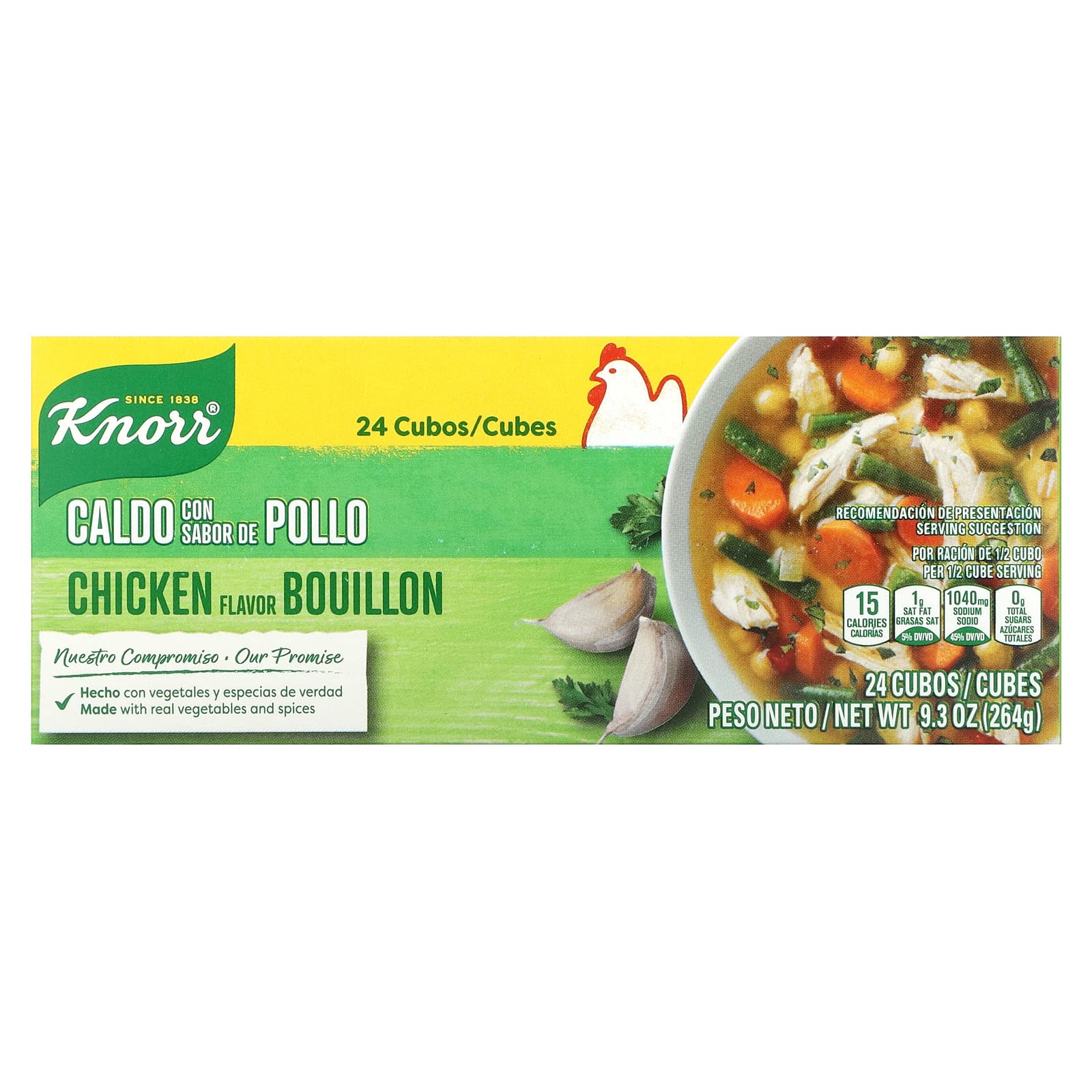 Knorr-Chicken Flavor Bouillon -24 Cubes-9.3 oz (264 g)