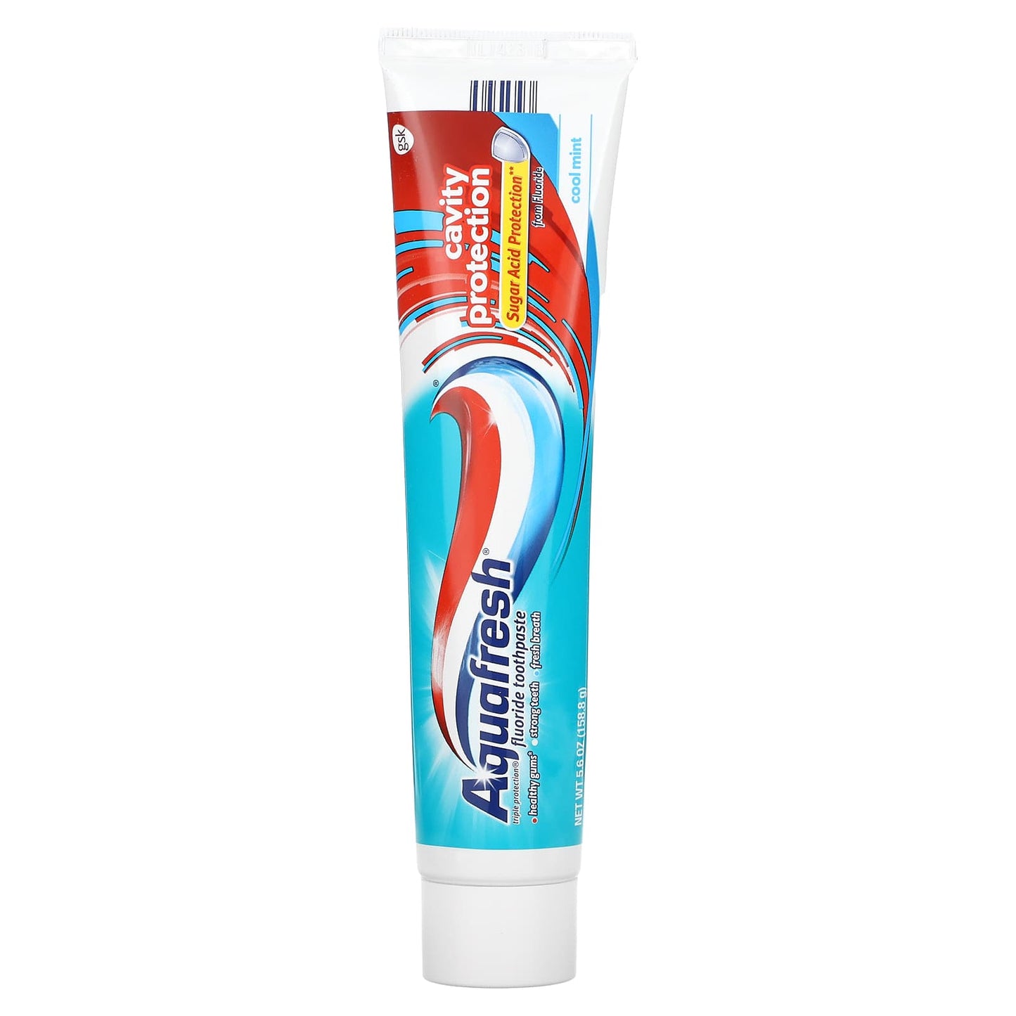 Aquafresh-Triple Protection Fluoride Toothpaste-Cavity Protection-Cool Mint-5.6 oz (158.8 g)