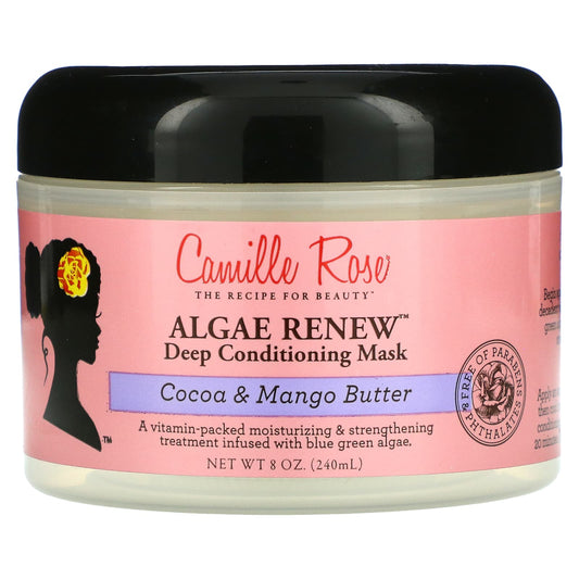 Camille Rose-Algae Renew Deep Conditioning Mask-Cocoa & Mango Butter-8 oz (240 ml)