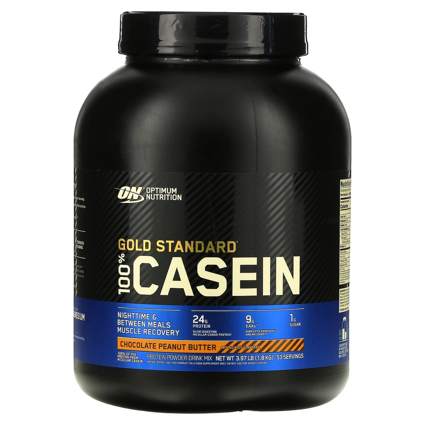 Optimum Nutrition-Gold Standard 100% Casein-Chocolate Peanut Butter-3.97 lb (1.8 kg)