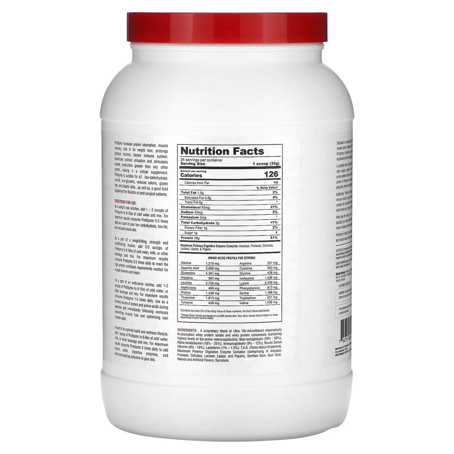 Metabolic Nutrition, Protizyme, Specialized Designed Protein, Banana Creme, 2 lb (910 g)