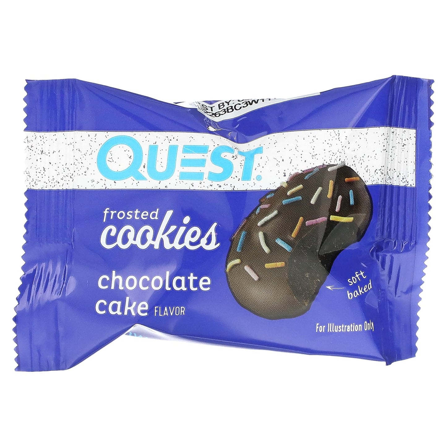 Quest Nutrition, Frosted Cookies, Chocolate Cake, 8 Cookies, 0.88 oz (25 g) Each