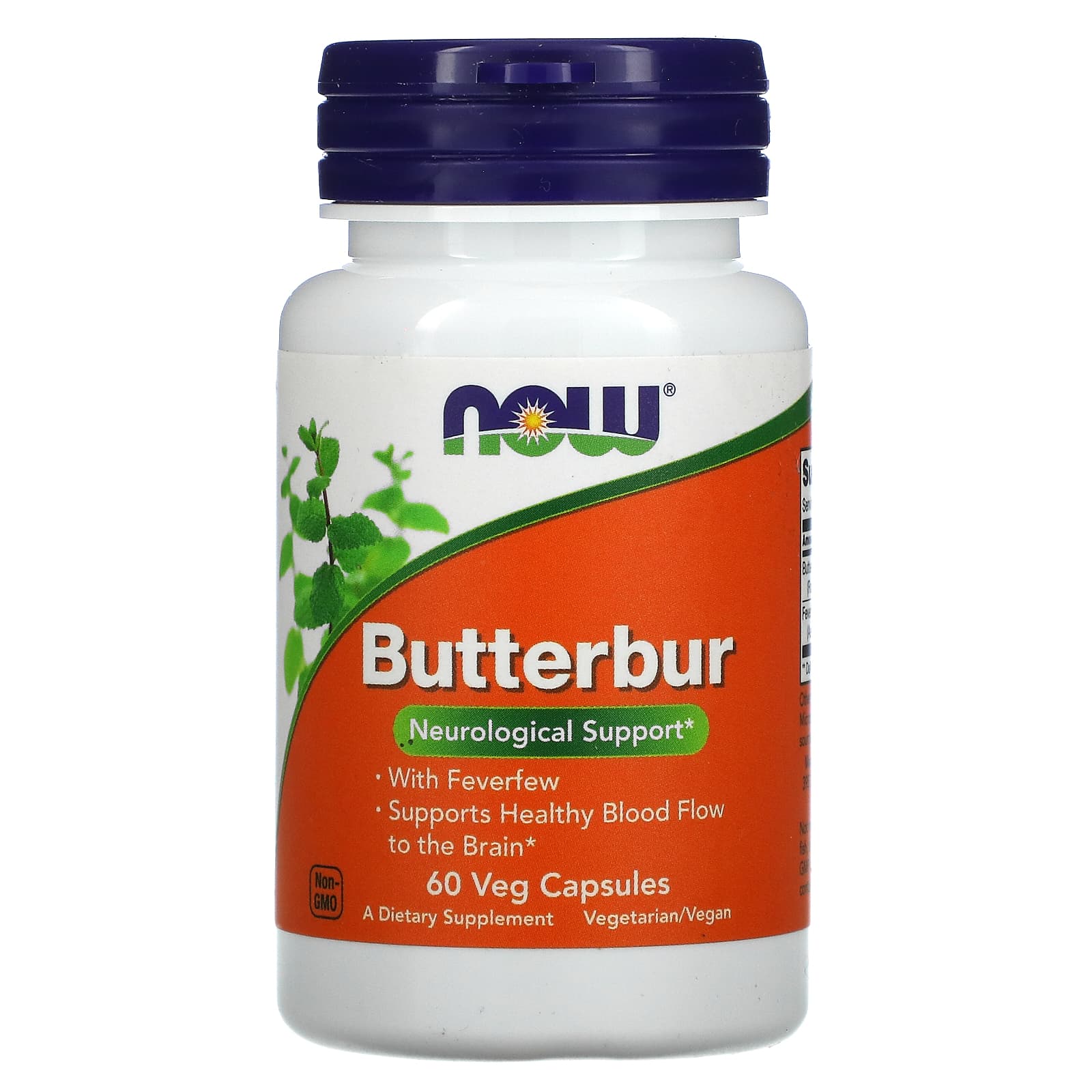 NOW Foods-Butterbur-60 Veg Capsules