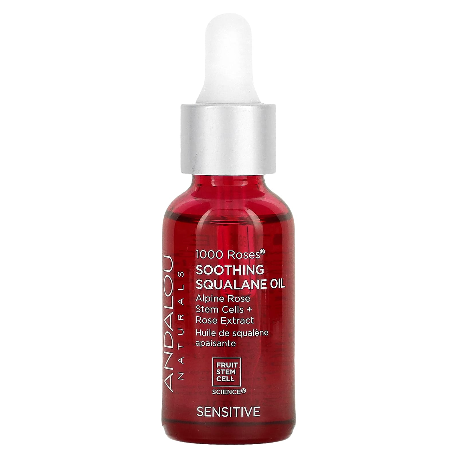 Andalou Naturals-Soothing Squalane Oil-1,000 Roses-1 fl oz (30 ml)