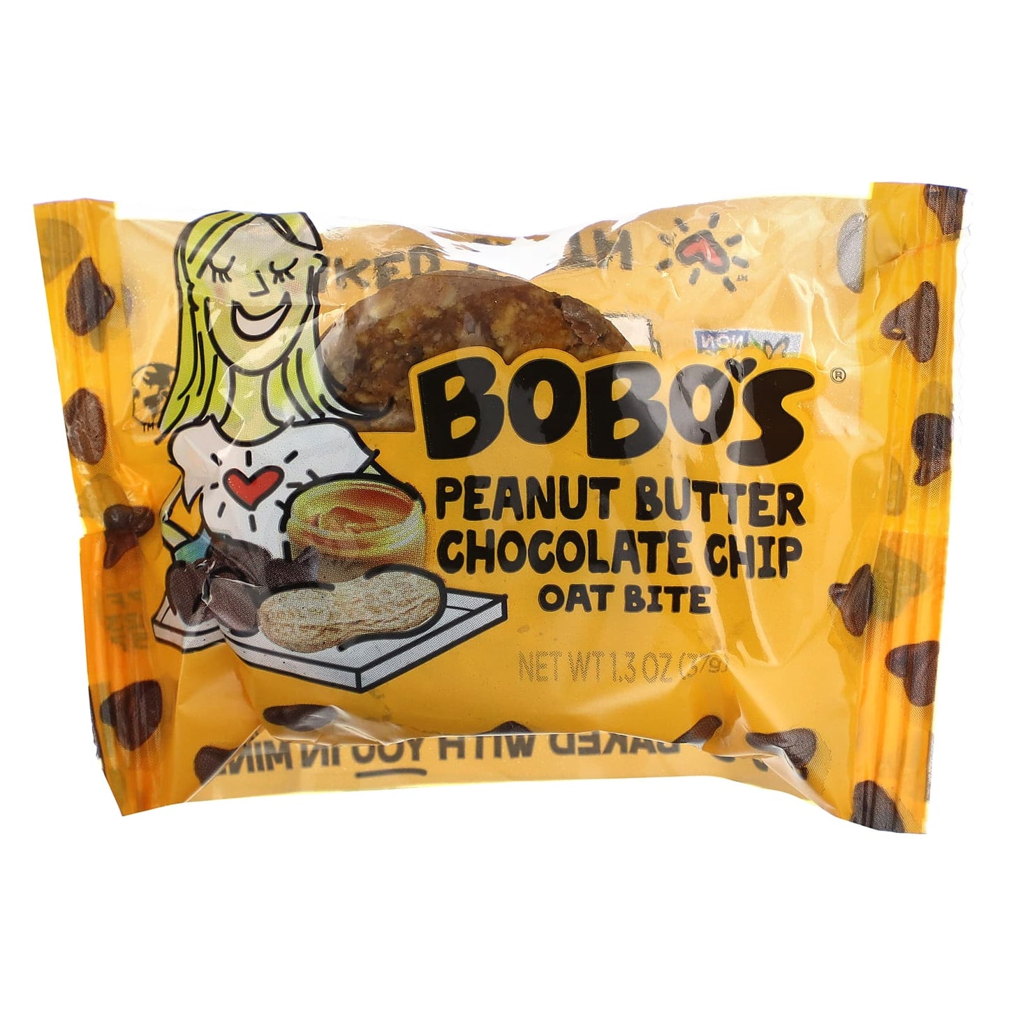 Bobo's Oat Bars, Peanut Butter Chocolate Chip Oat Bites, 5 Bites, 1.3 oz (37 g) each